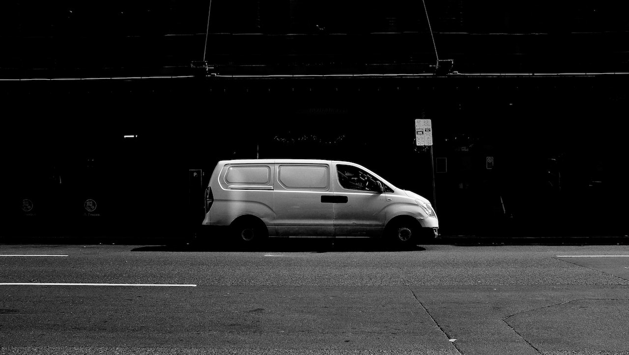 Black and White photo of a Van | Veteran Car Donations