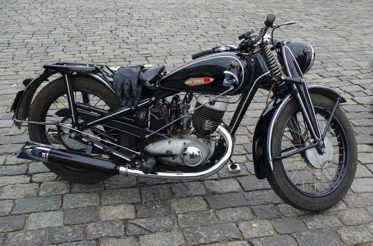 Black Motor Bike | Veteran Car Donations