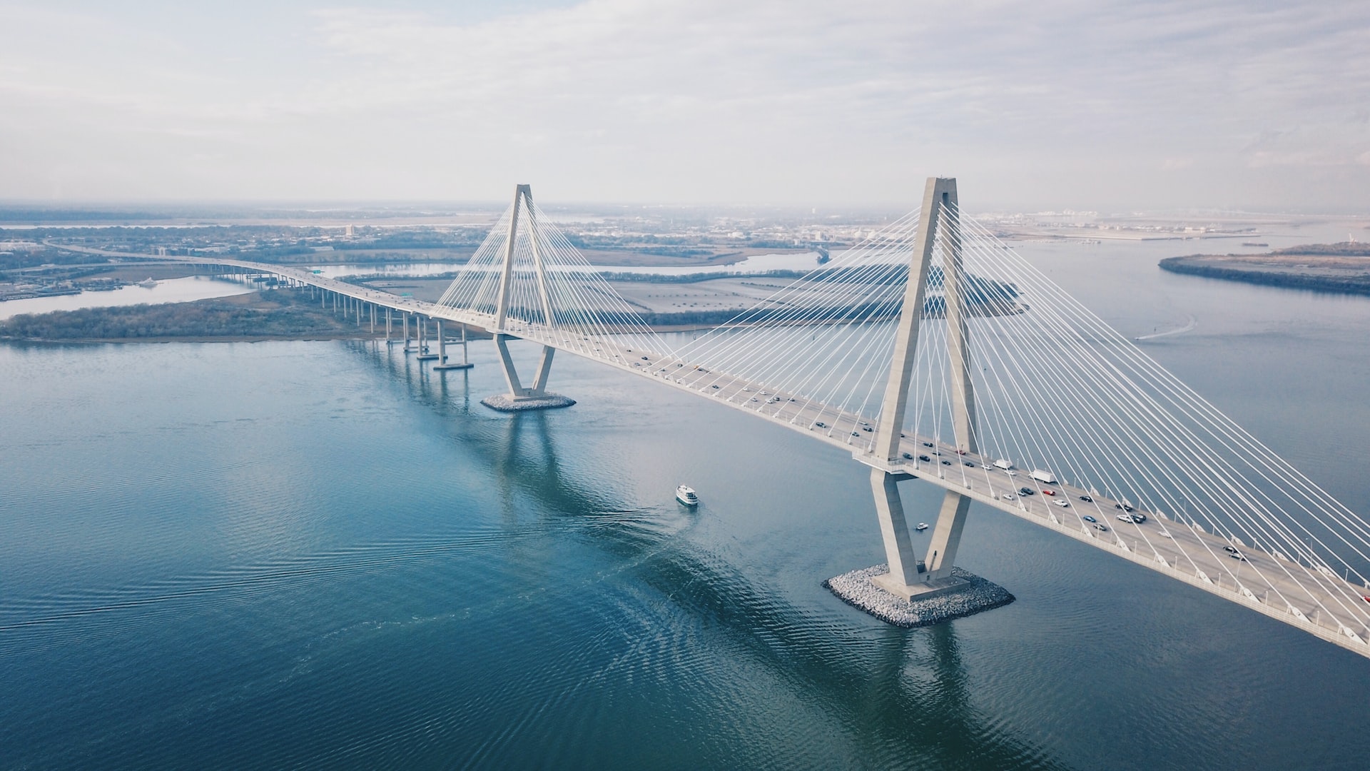 Aerial photo of bridge | Veteran Car Donations