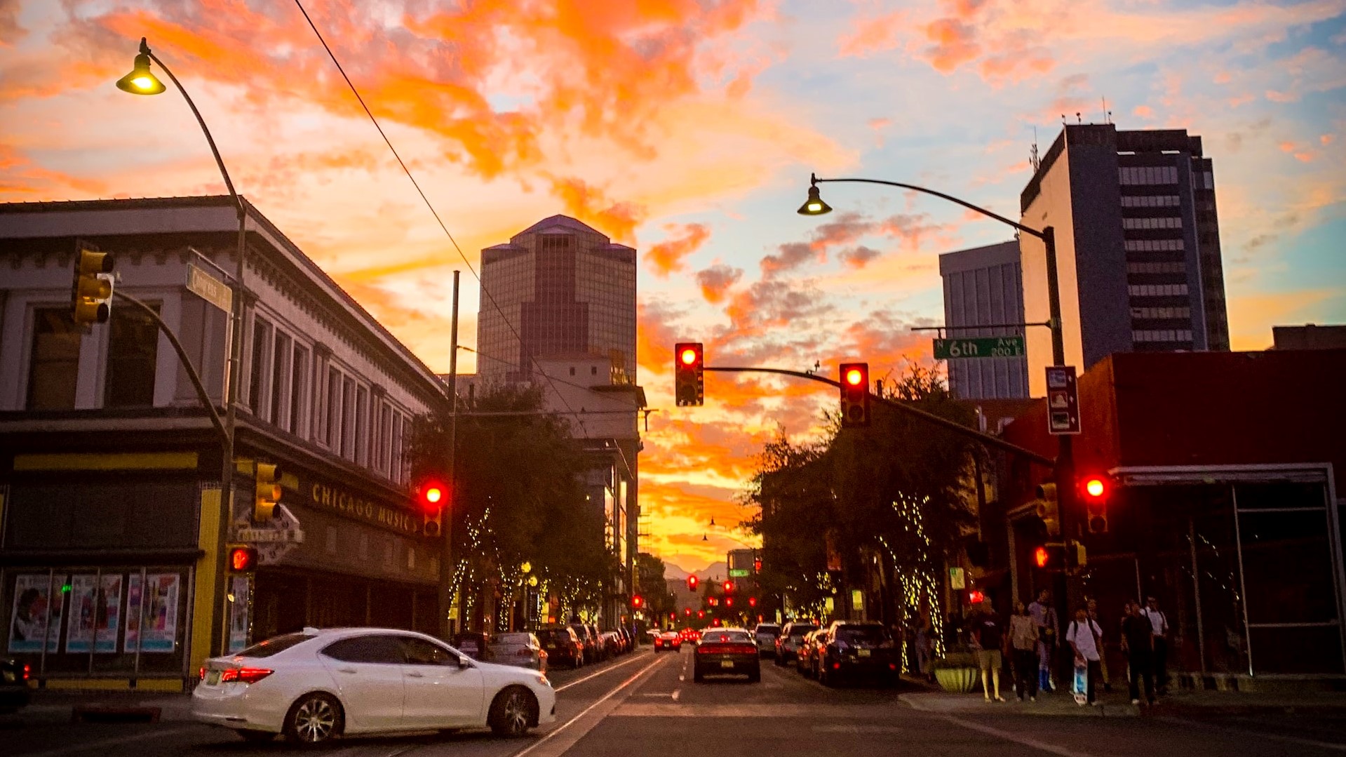 Downtown Tucson at Sunset | Veteran Car Donations