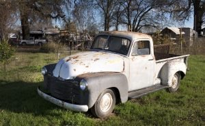 Rusty Oldtimer Truck on a Yard - VeteranCarDonations.org