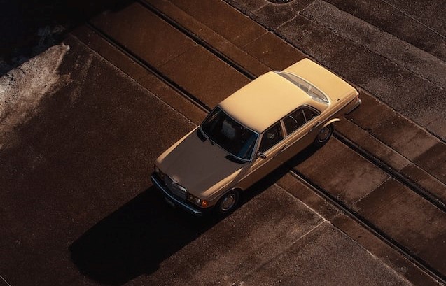 Top View of a Beige Sedan | Veteran Car Donations
