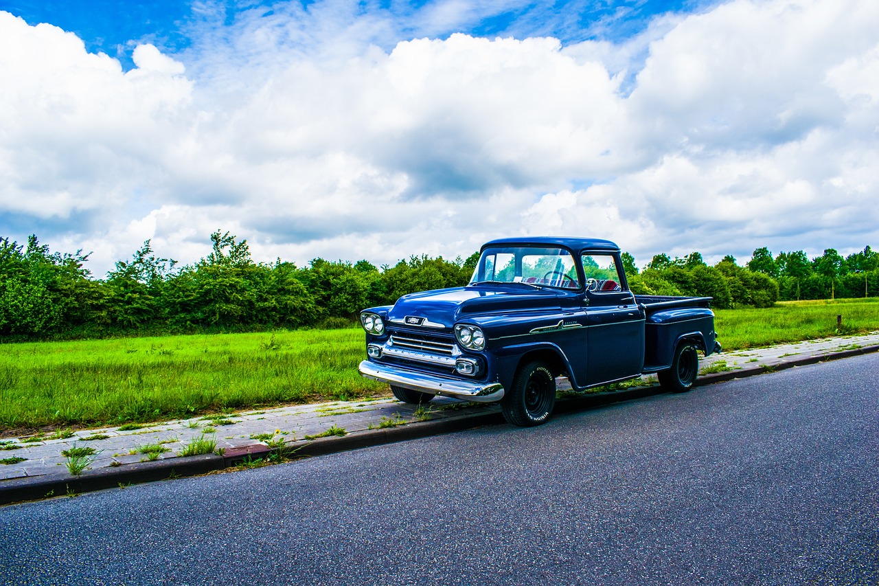 Blue Pick-up Truck | Veteran Car Donations