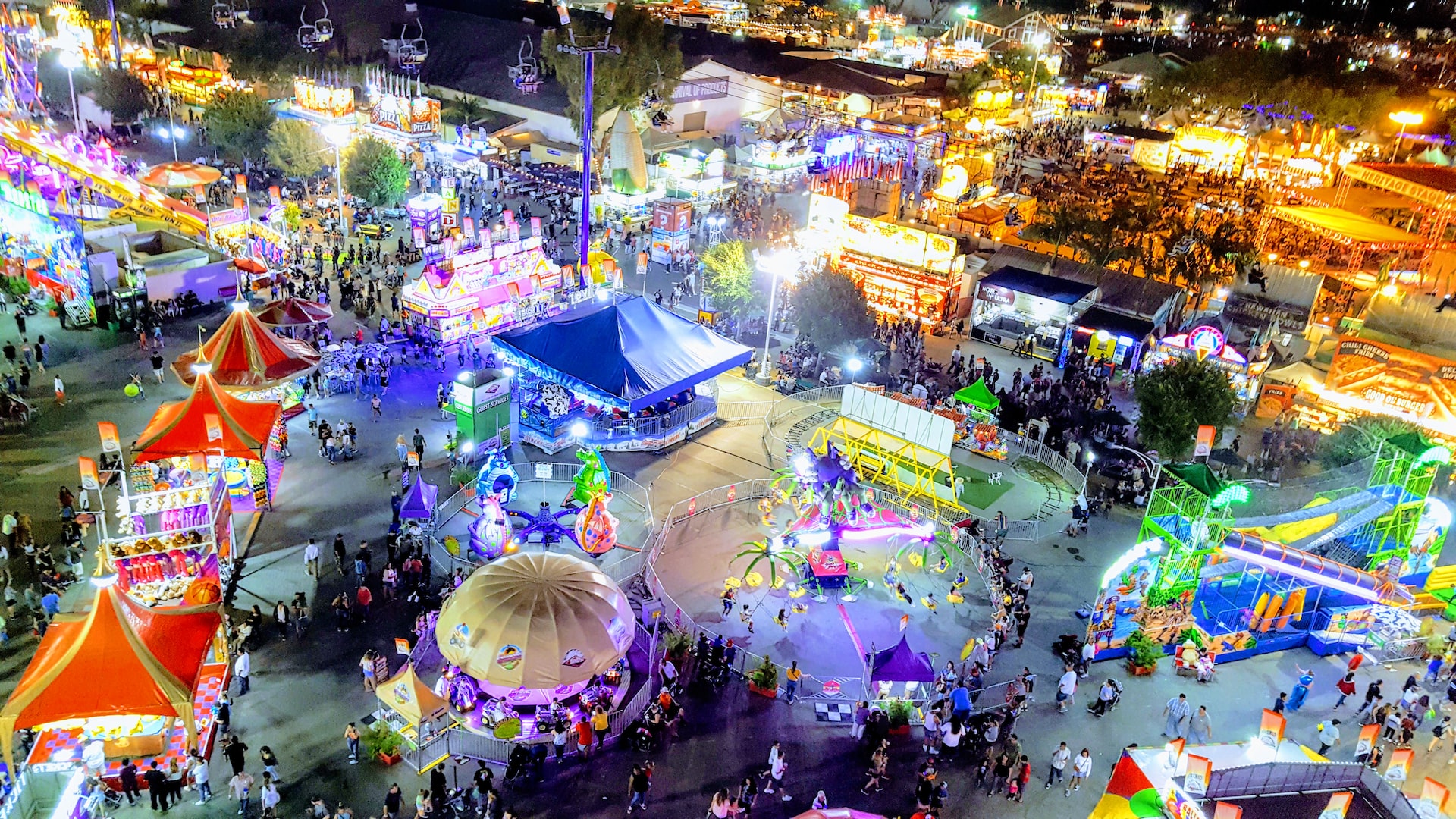 Orange County Fair at night | Veteran Car Donations