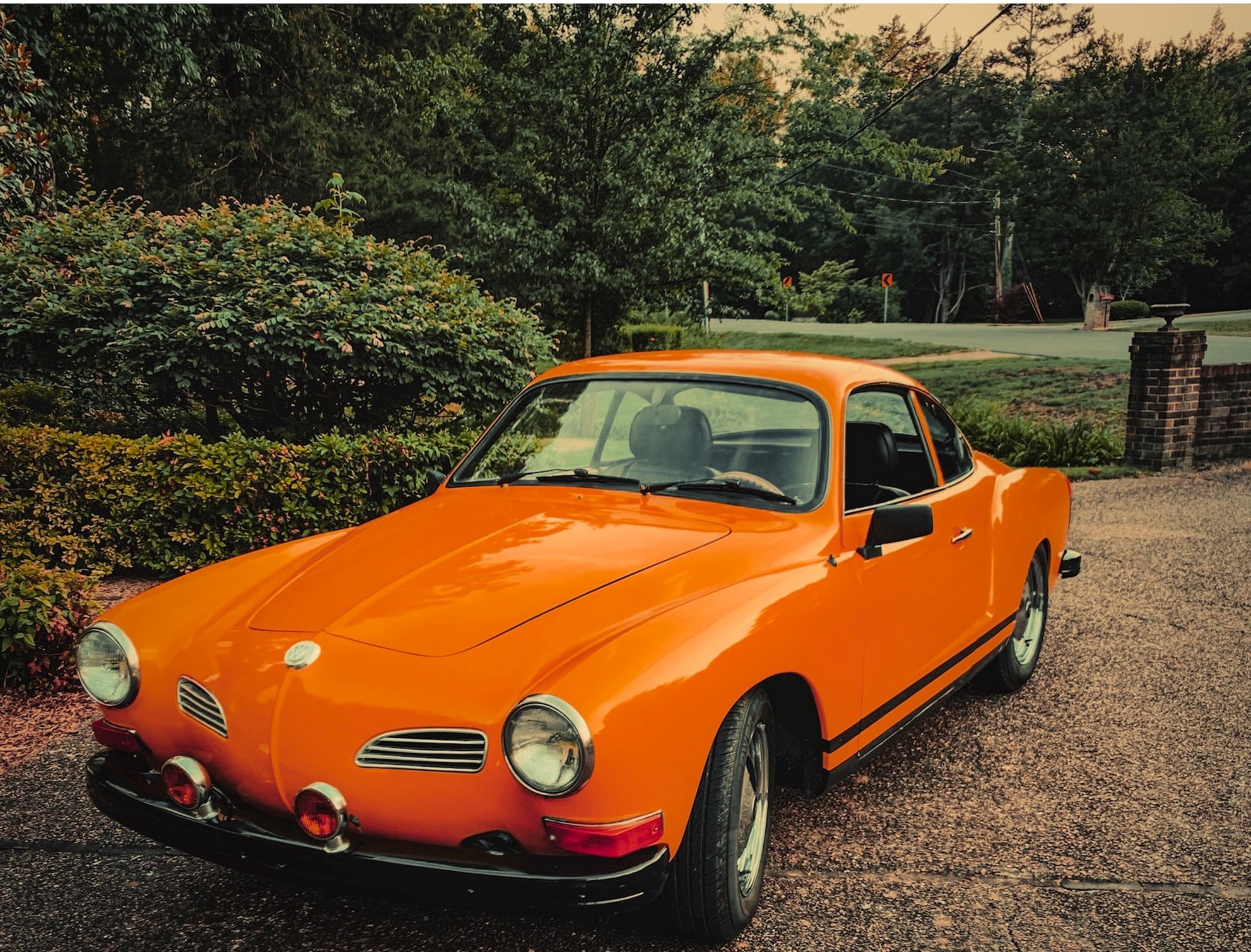 Orange Volkswagen Karmann ghia | Veteran Car Donations