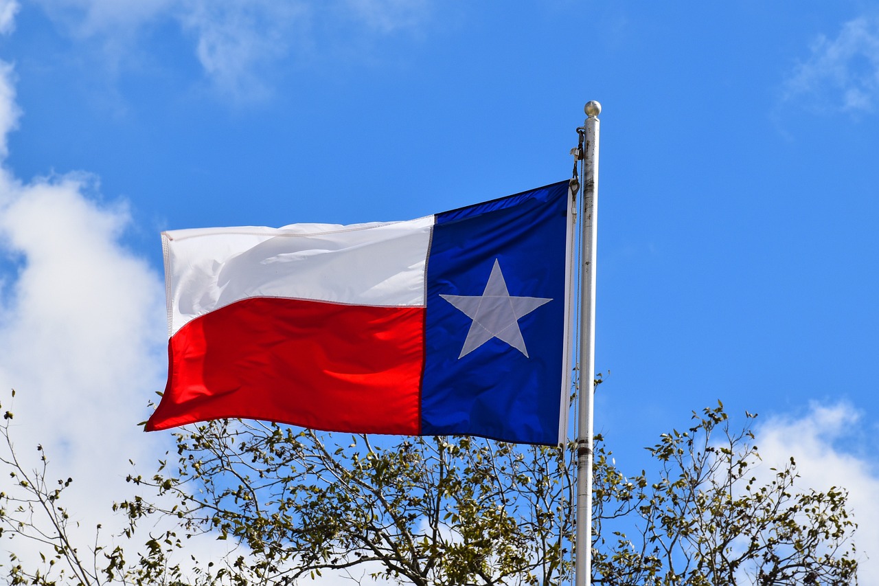 Texas Flag on Pole | Veteran Car Donations