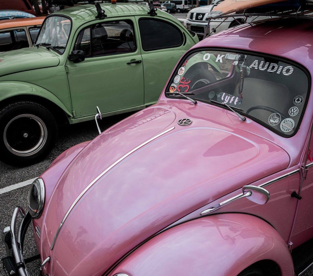 Pink & Green Beetle | Veteran Car Donations