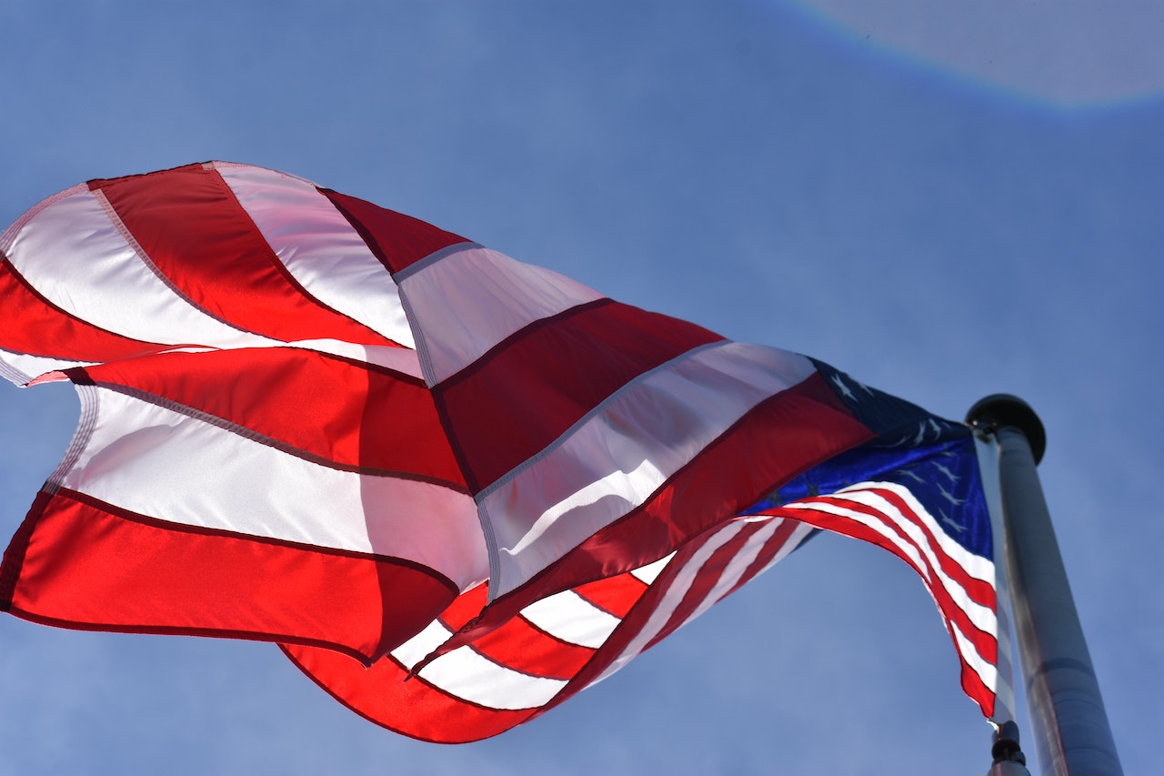 Low angle photo of flag | Veteran Car Donations