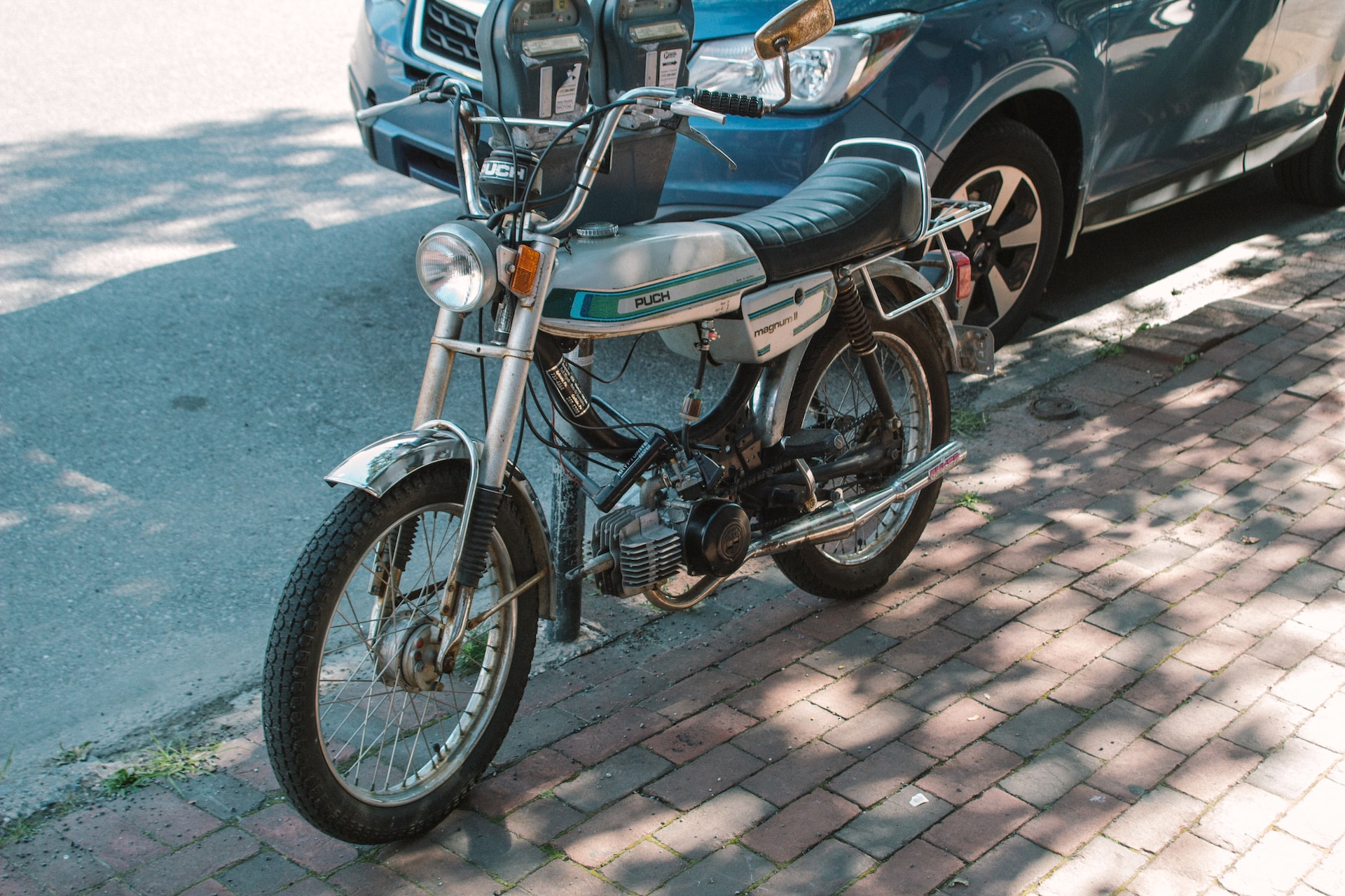 Motorcycle by the road | Veteran Car Donations