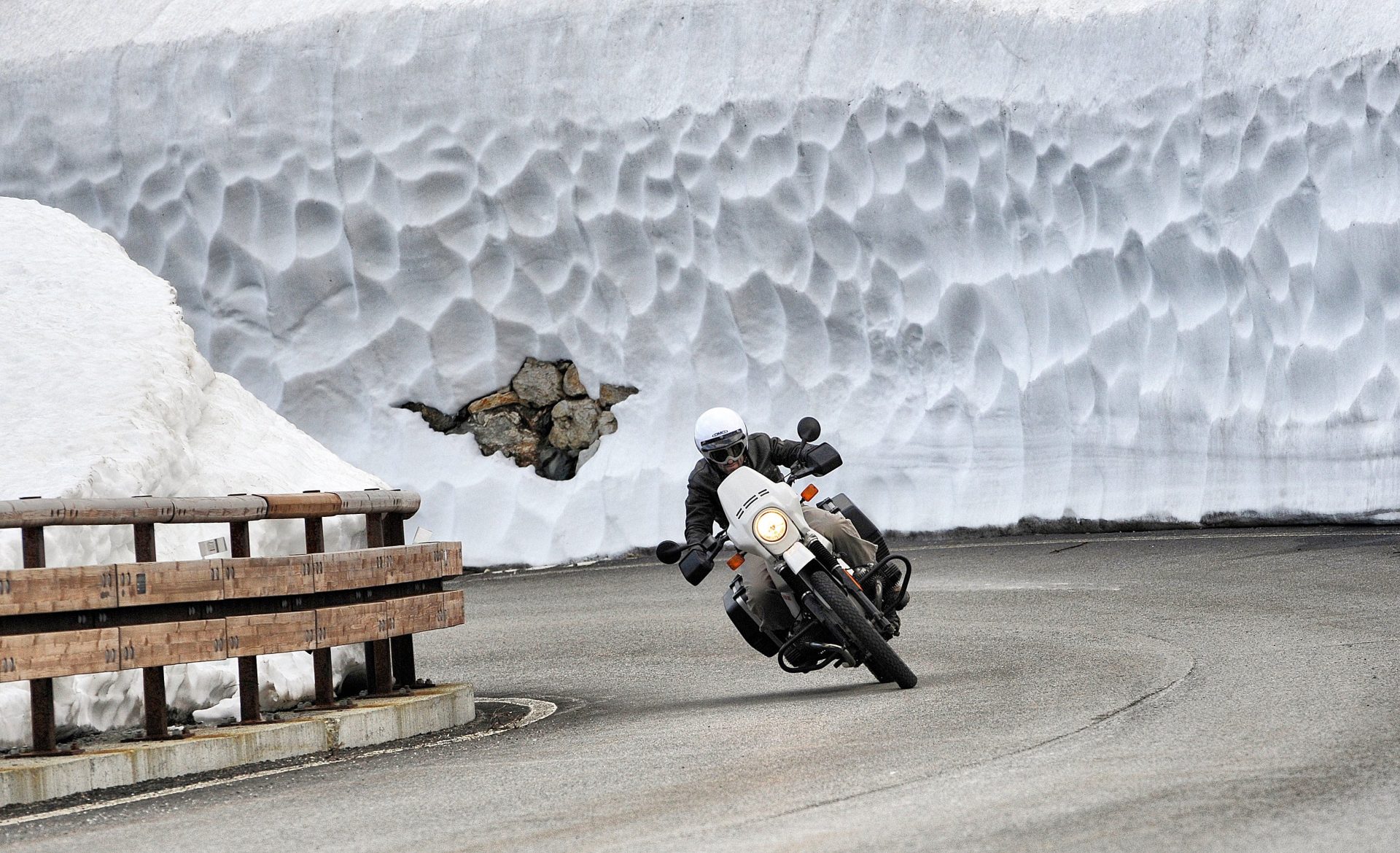 Motorcycle Ride in the Snow - VeteranCarDonations.org