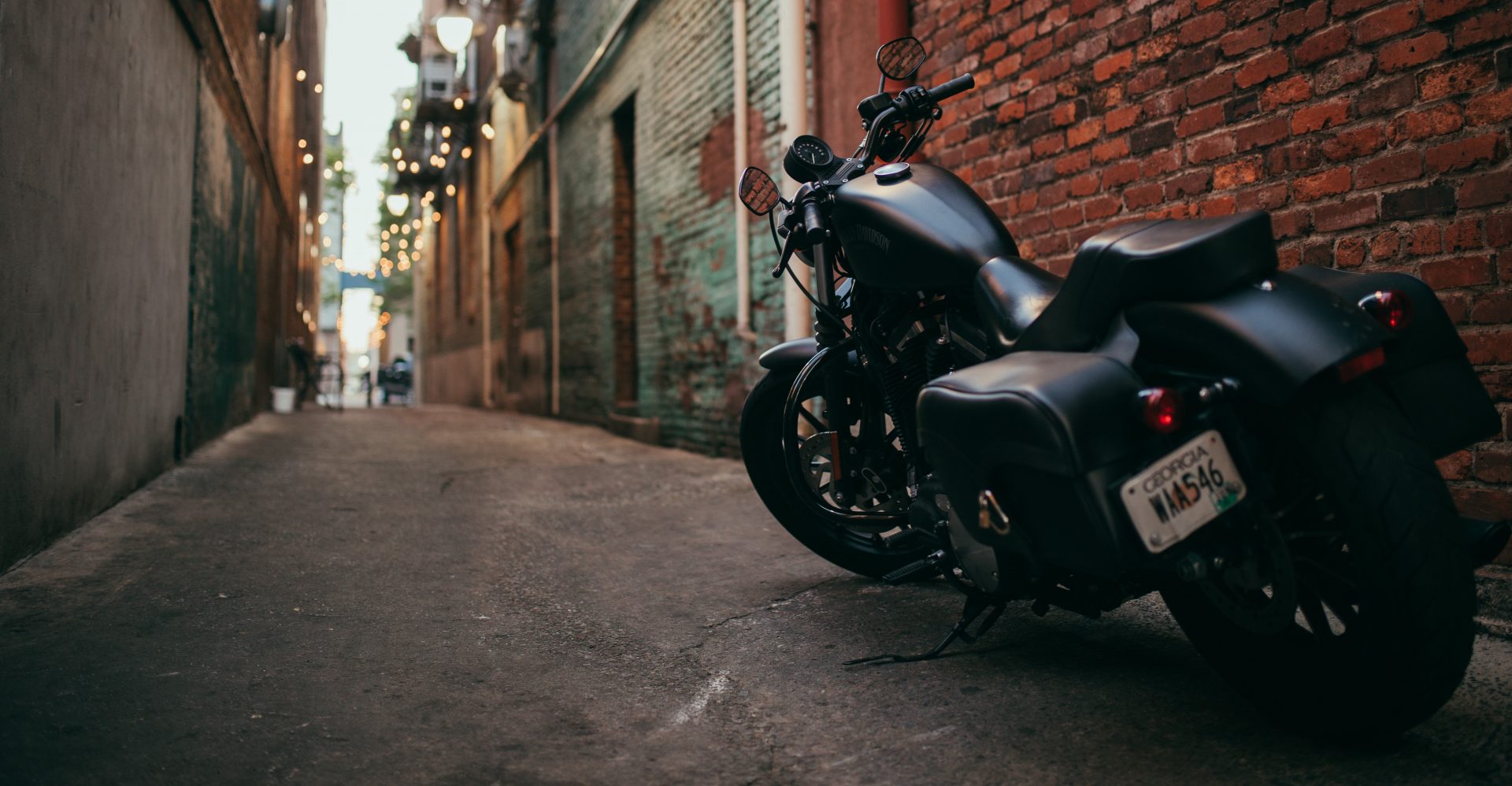 Parked Motorcycle in Georgia | Veteran Car Donations