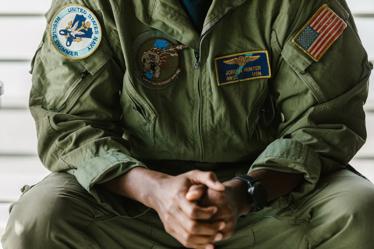 Close-Up Photo of Man Wearing Military Uniform with Badges | Veteran Car Donations