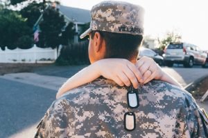 Military Man and a Family Member - VeteranCarDonations.org