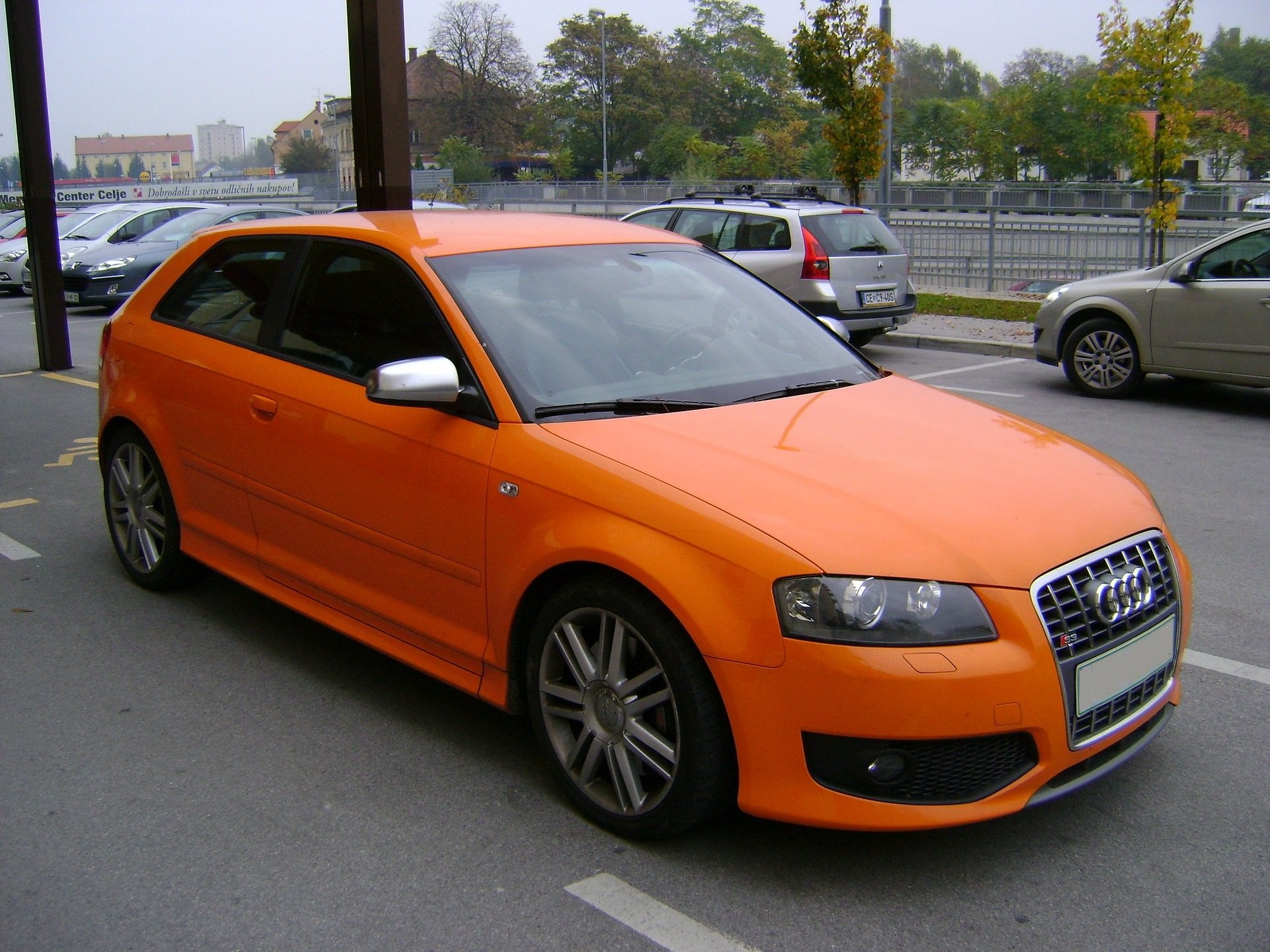 Orange Audi in Manitou Springs