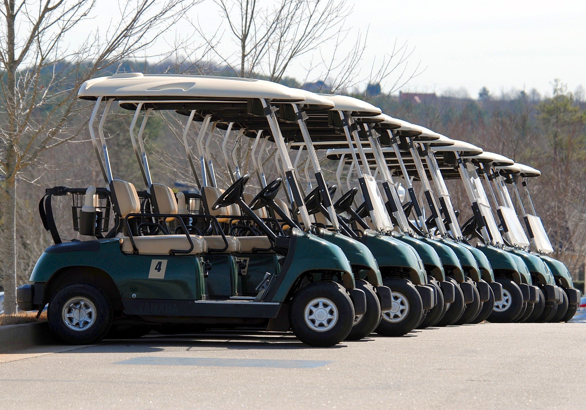 Golf Carts at a Local Golf Country Club - VeteranCarDonations.org