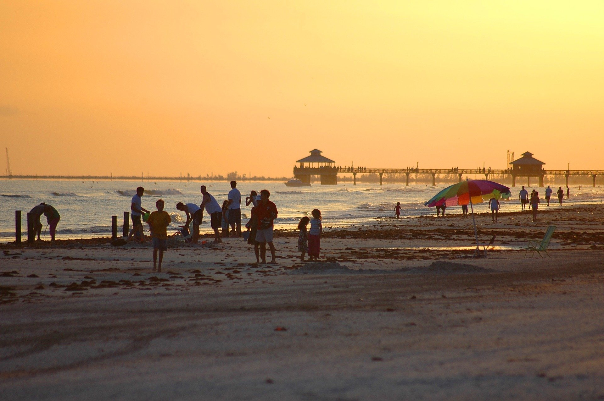 Beach Sunset in Fort Myers Florida - VeteranCarDonations.org