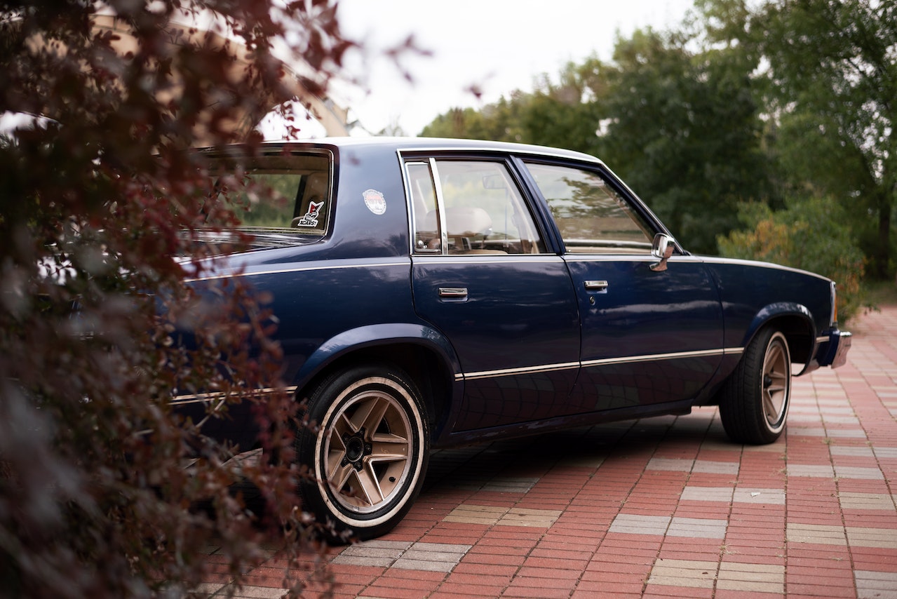 Blue Car Parked | Veteran Car Donations