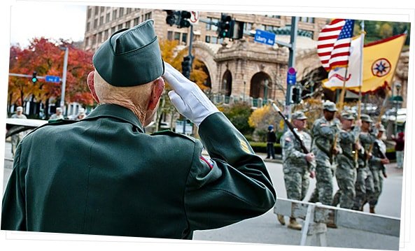 Veteran Saluting