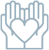 Hands and Heart Icon