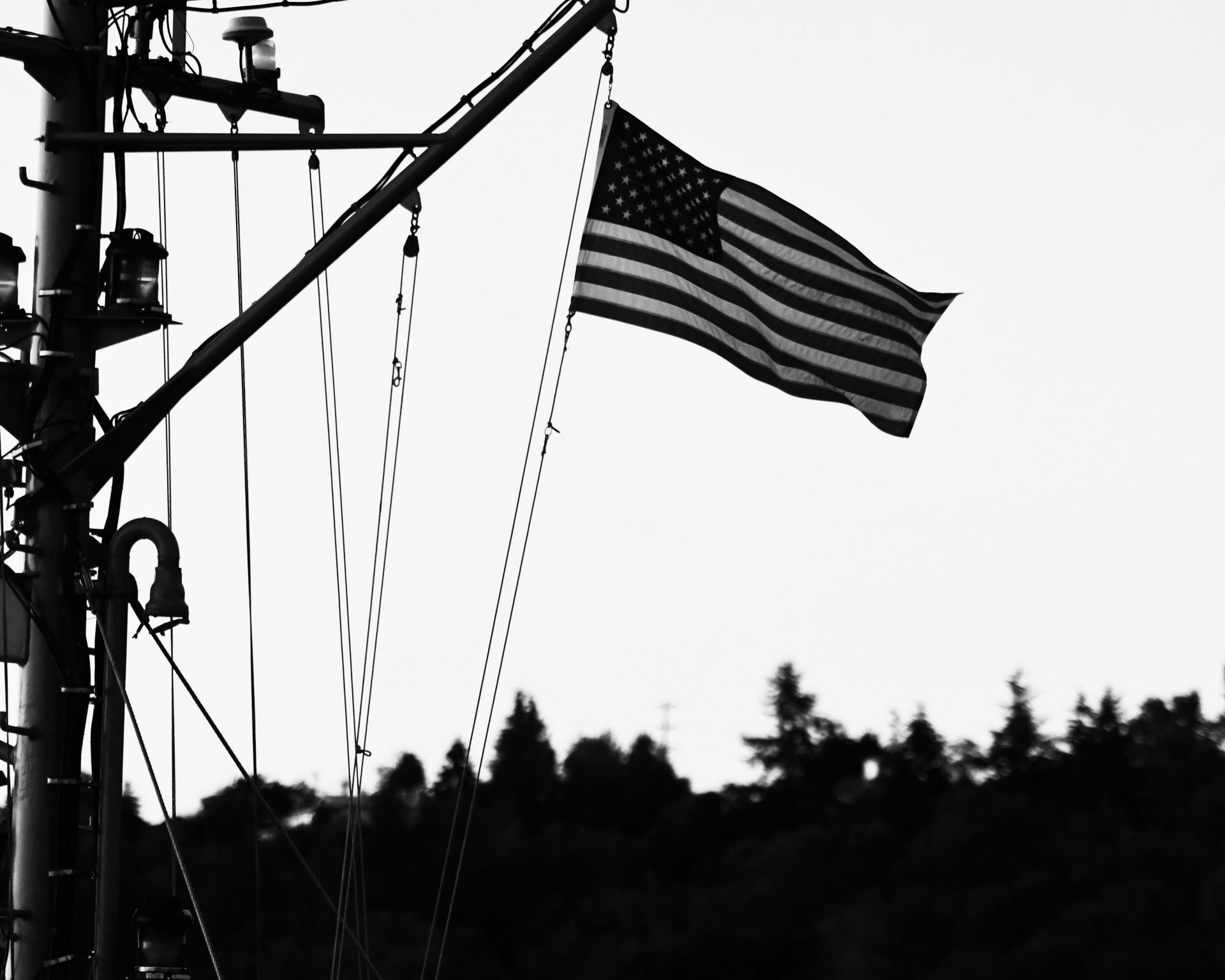 Raised American Flag | Veteran Car Donations