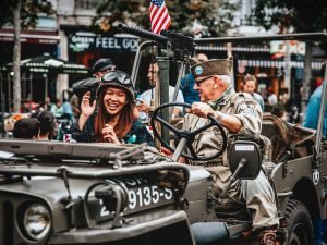 Veteran Driving in a Parade | Veteran Car Donations