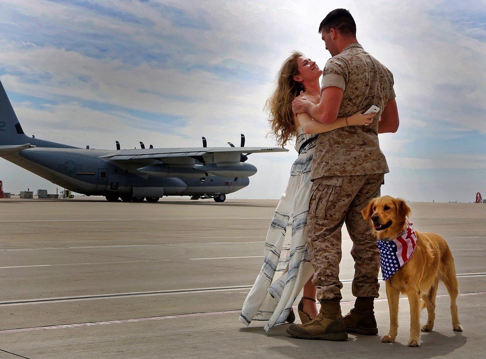 Military Man with His Wife | Veteran Car Donations