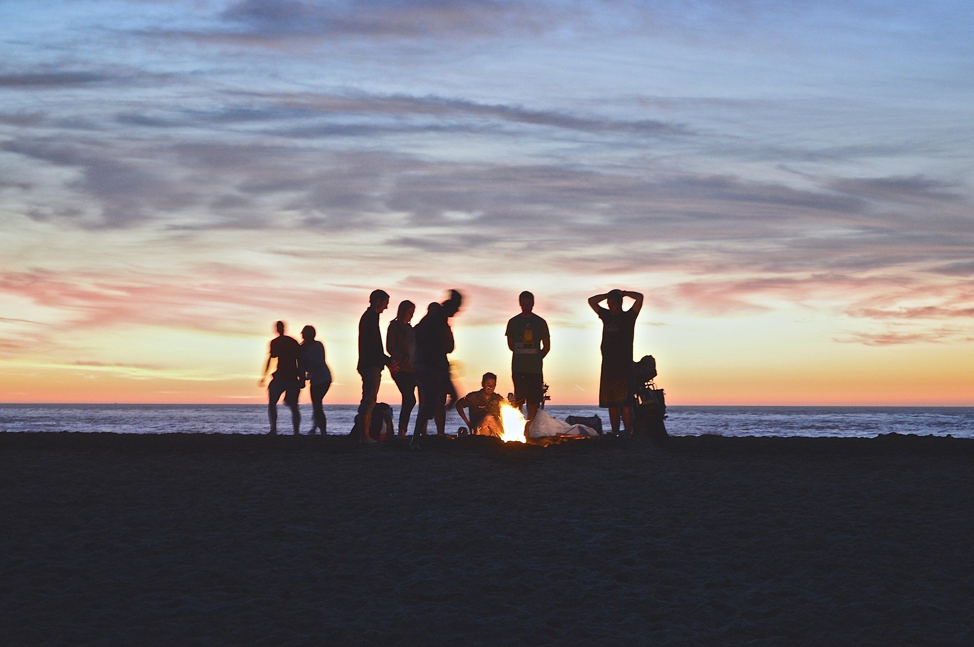 Campfire at a Beach | Veteran Car Donations