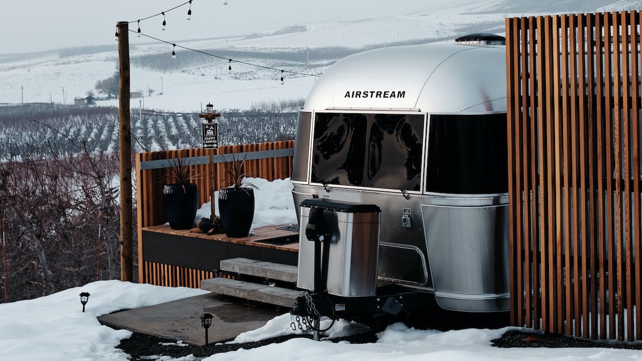 Airstream near the Snow Covered Ground | Veteran Car Donations