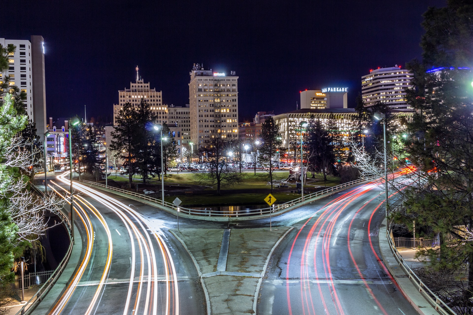 Time lapse photography of City lights during night photo | Veteran Car Donations