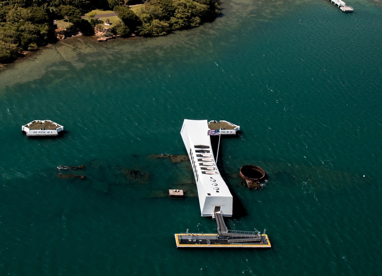 Pearl Harbor Aerial View | Veteran Car Donations
