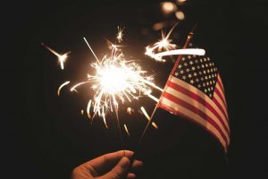 Sparklers and the US Flag | Veteran Car Donations