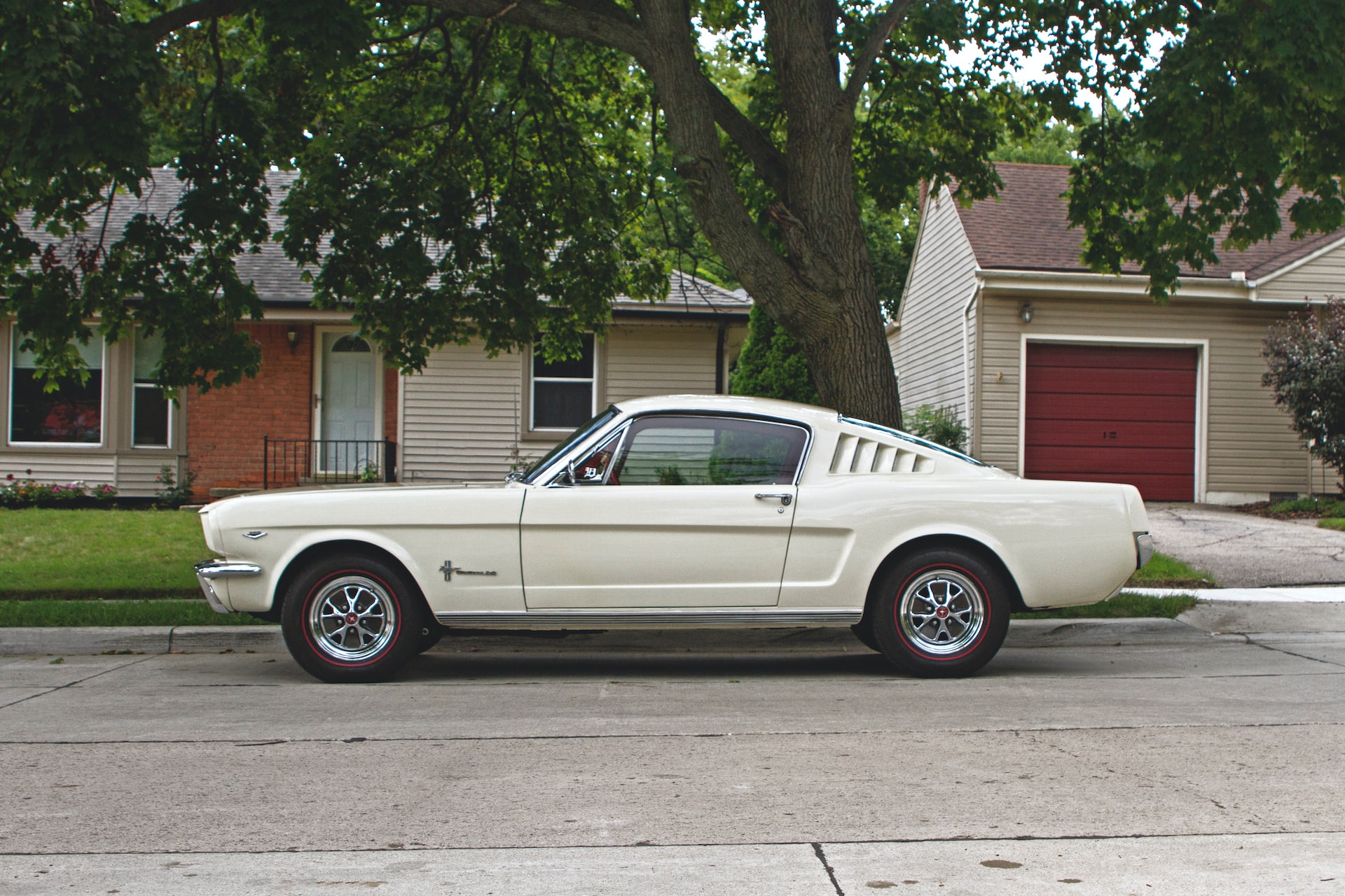 white vintage mustang | Veteran Car Donations