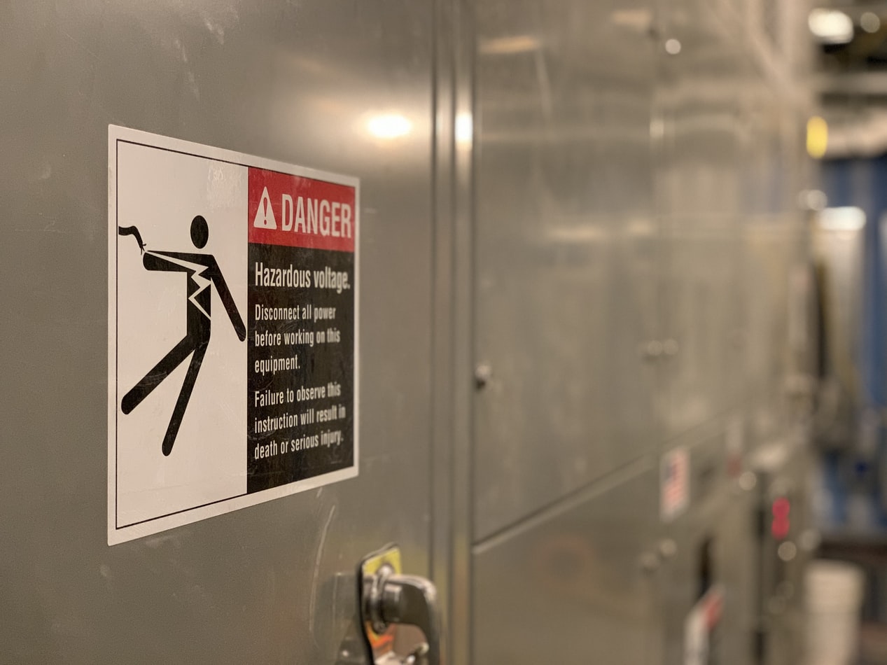 Danger Sign in a Building | Veteran Car Donations