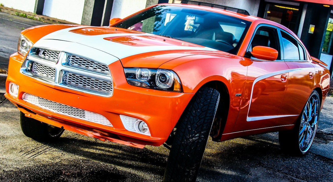 Orange Dodge Sedan | Veteran Car Donations