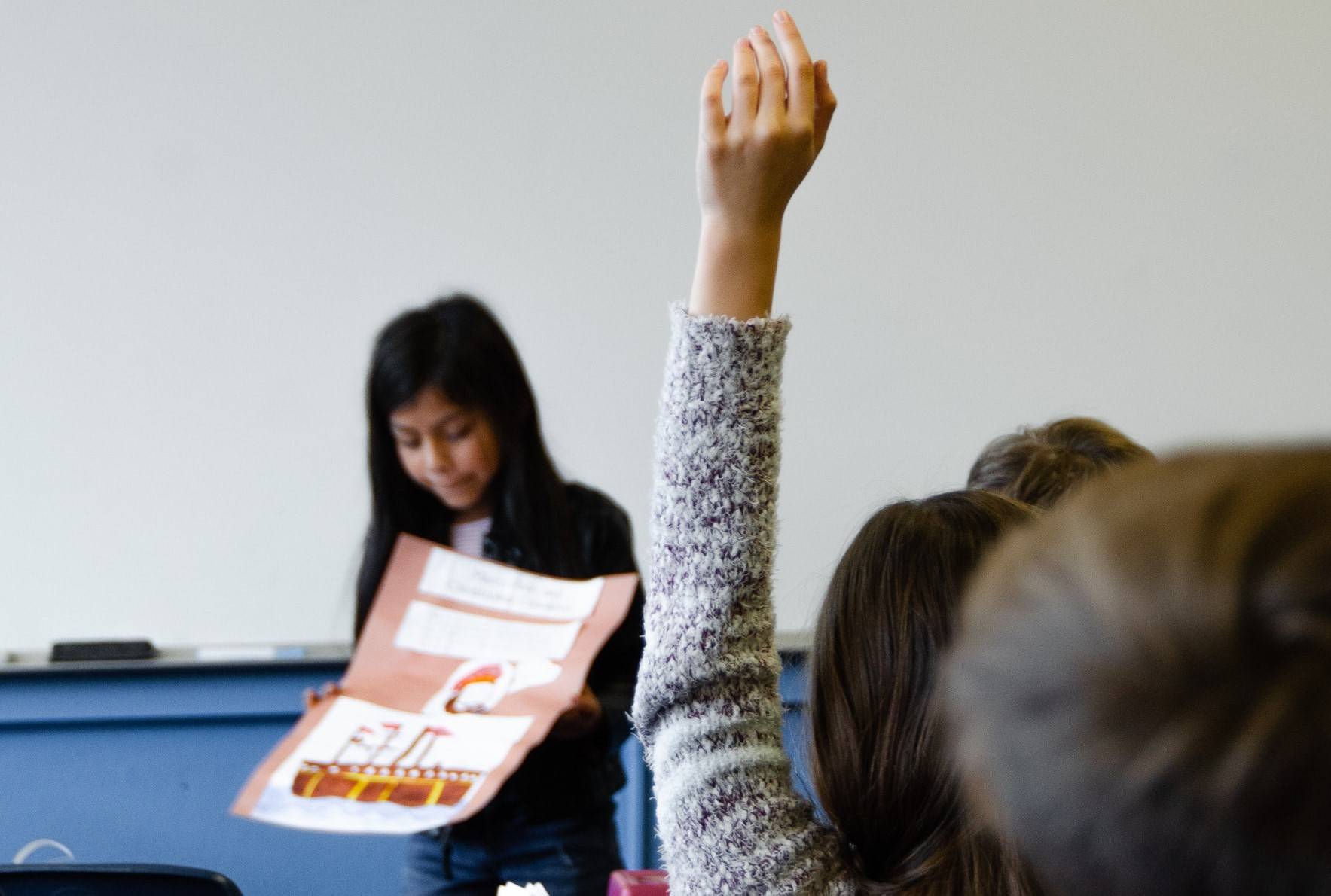Kid Raises Hand At School | Veteran Car Donations