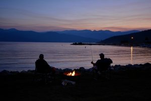 Veterans Enjoying Campfire | Veteran Car Donations