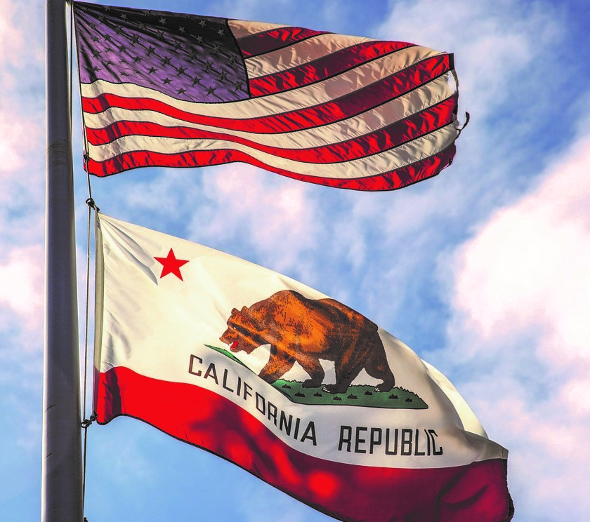 California Flag under bright sky | Veteran Car Donations