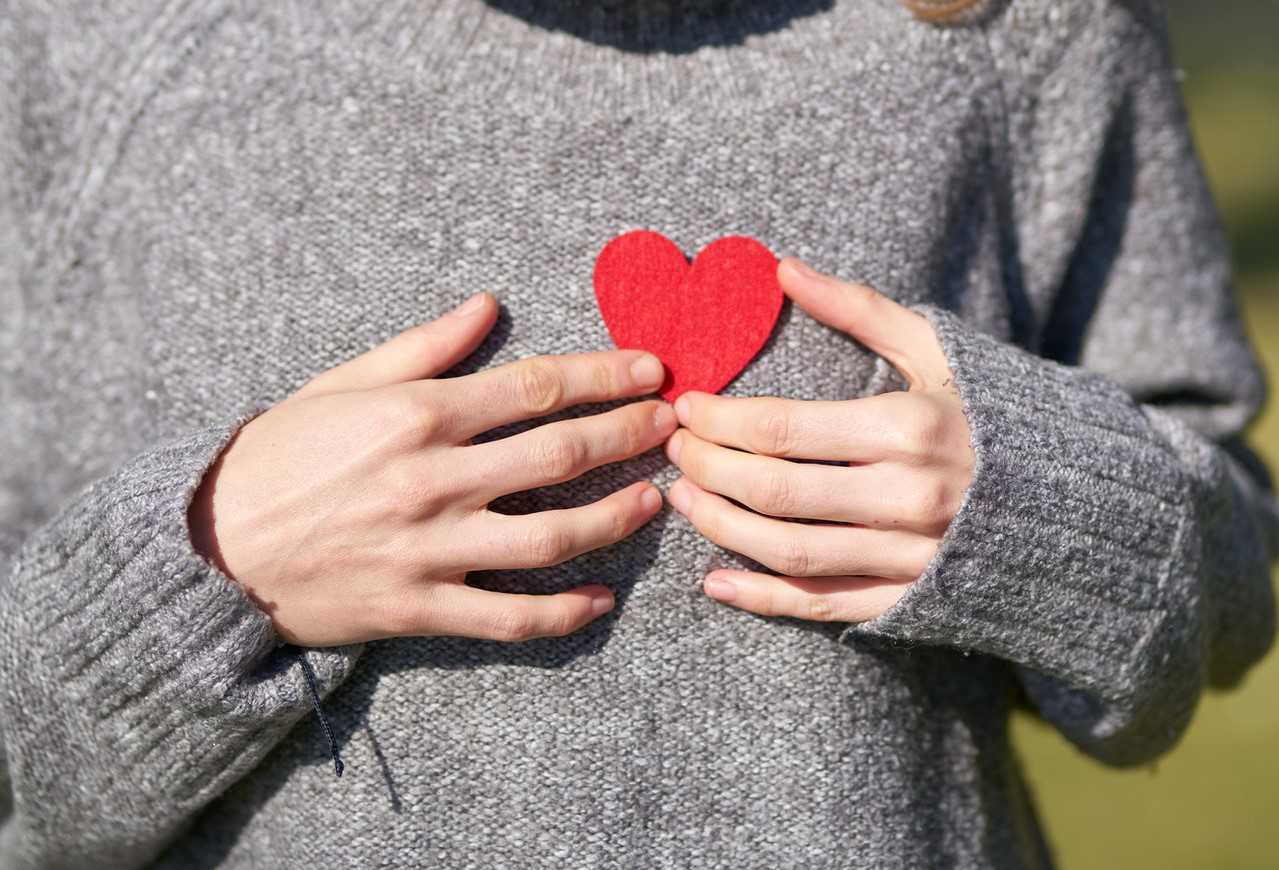 Heart Figure Placed on Chest | Veteran Car Donations