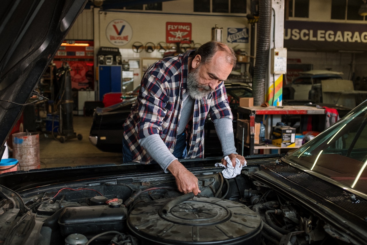 Man Fixing Car | Veteran Car Donations