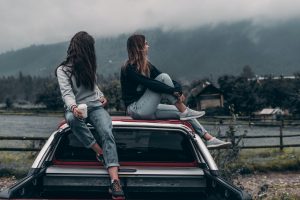 Teenagers on a Car | Veteran Car Donations