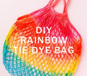 DIY Rainbow Cotton Mesh Tie-Dye Bag | Veteran Car Donations