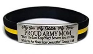 Army Mom Laser Engraved Bracelet | Veteran Car Donations