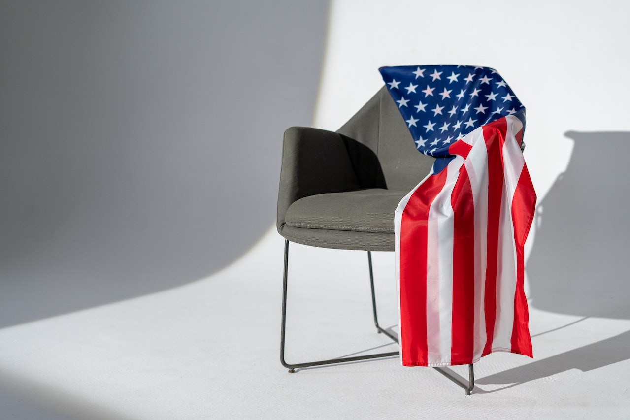 American Flag on an Armchair | Veteran Car Donations
