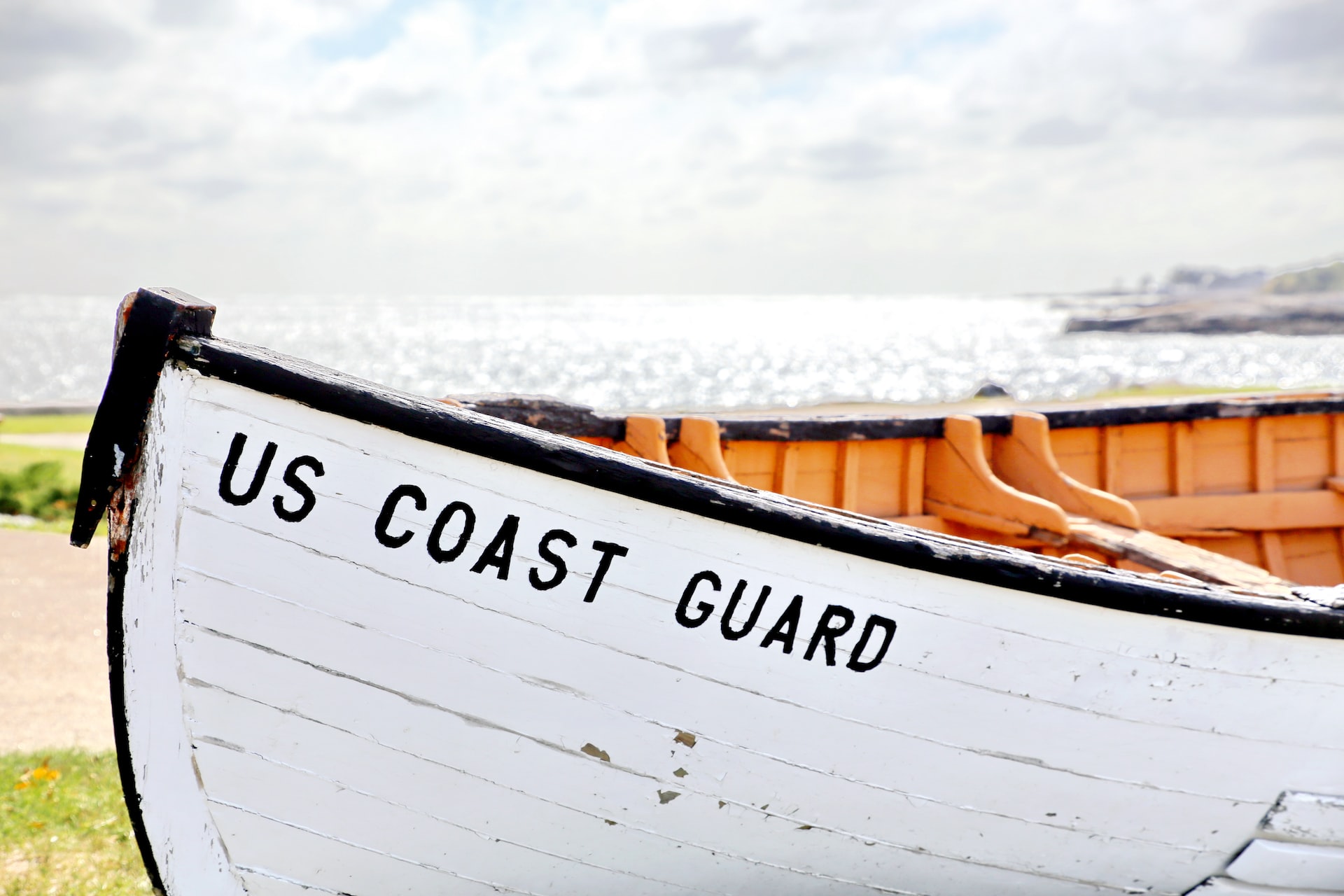 A symbol of courage and dedication old rescue boat of US Coast Guard near Portsmouth Harbor Light. | Veteran Car Donations