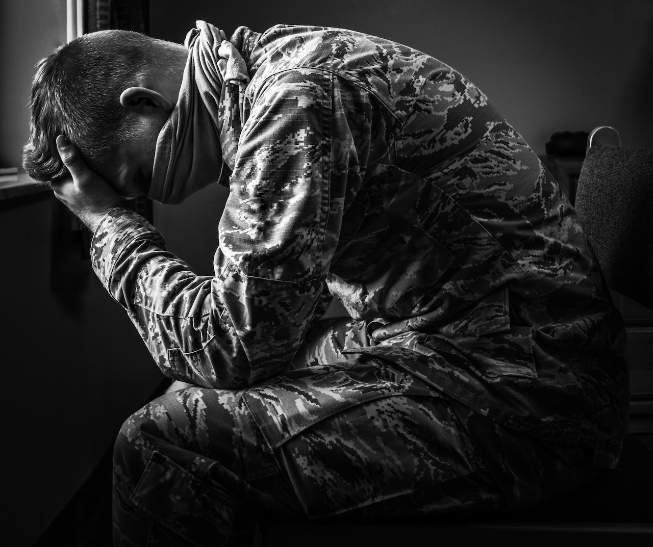 Depressed Army in uniform | Veteran Car Donations
