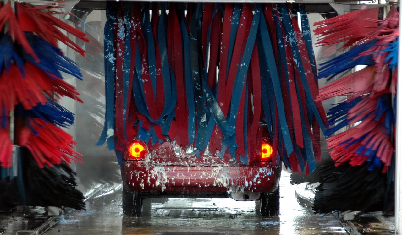 Car Inside Car Wash | Veteran Car Donations