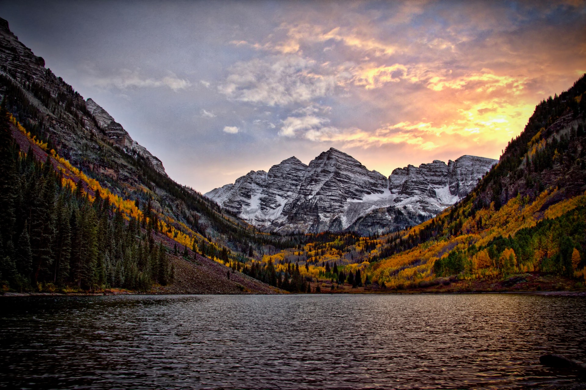 Beautiful Scenery of a Snowy Mountain in Maroon Bells | Veteran Car Donations