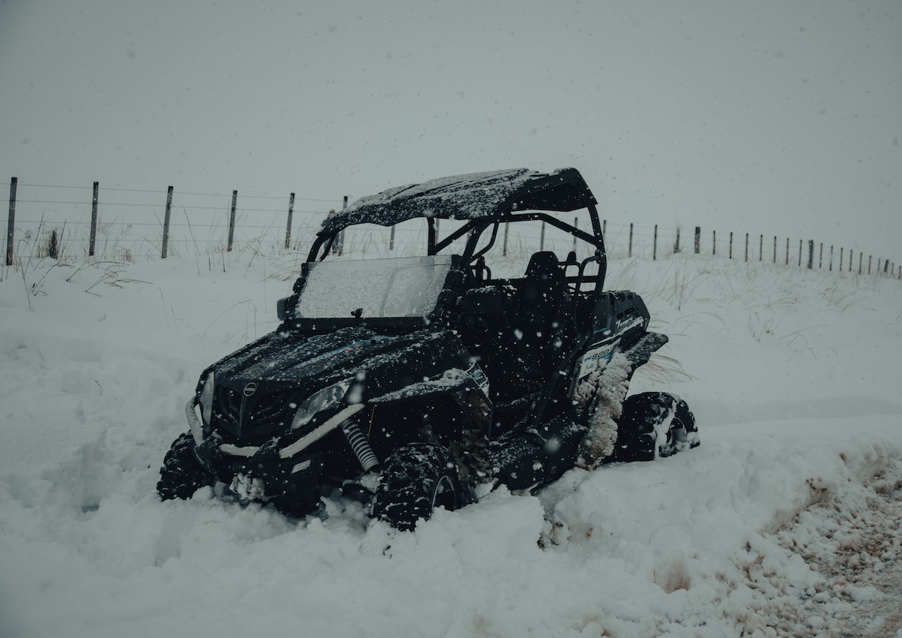 Special Vehicle parked on snow | Veteran Car Donations