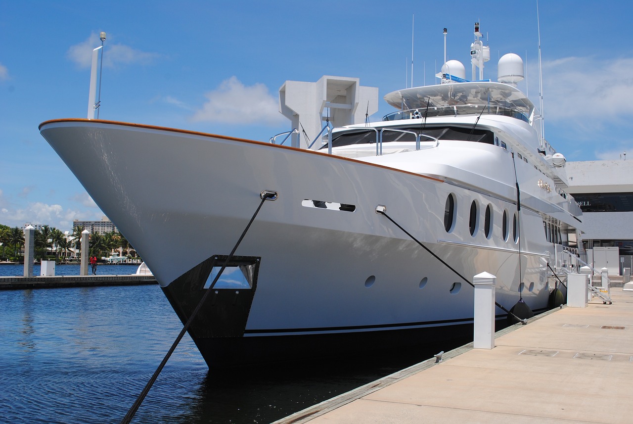 White Yacht at the Dock | Veteran Car Donations