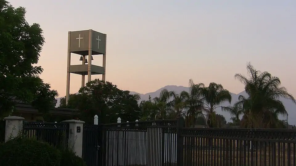 Chino Seventh-day Adventist Fellowship Cross Tower at Sunset